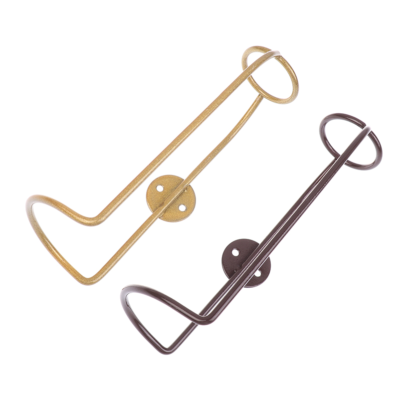 Home Bar Stand - Wall Mounted Iron Wine Storage Rack