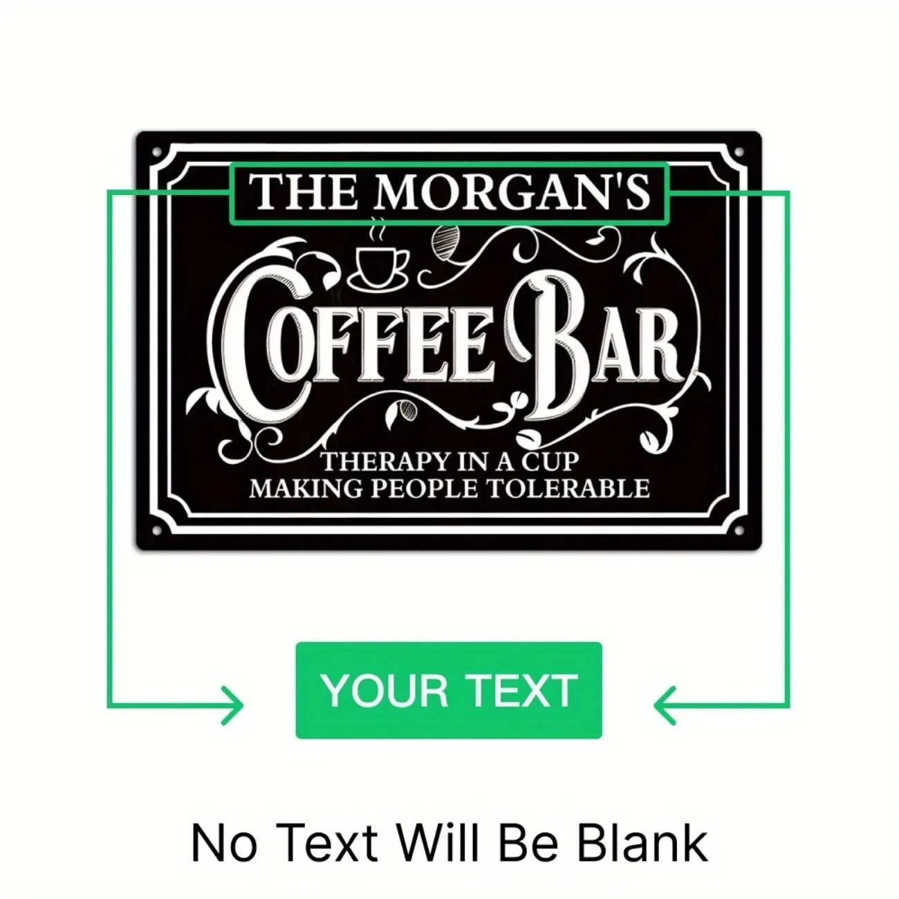 1PC Custom Text The Morgan's C - Home Bar And Kitchen review and price