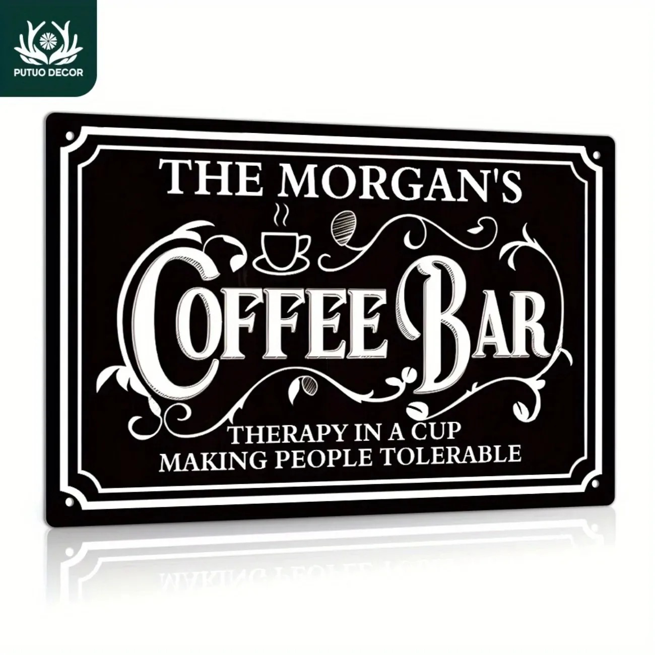 1PC Custom Text The Morgan's C - Home Bar And Kitchen review and price