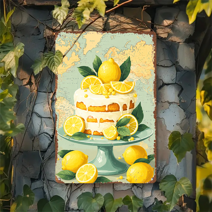 2D flat retro metal tin plate, - Home Bar And Kitchen review and price