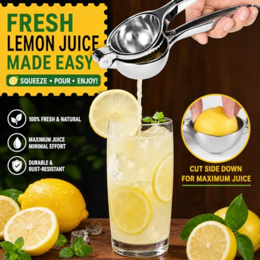 Premium Lemon Squeezer, Large  - Citrus Juicer Bar review and price