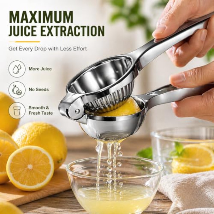 Premium Lemon Squeezer, Large  - Citrus Juicer Bar review and price