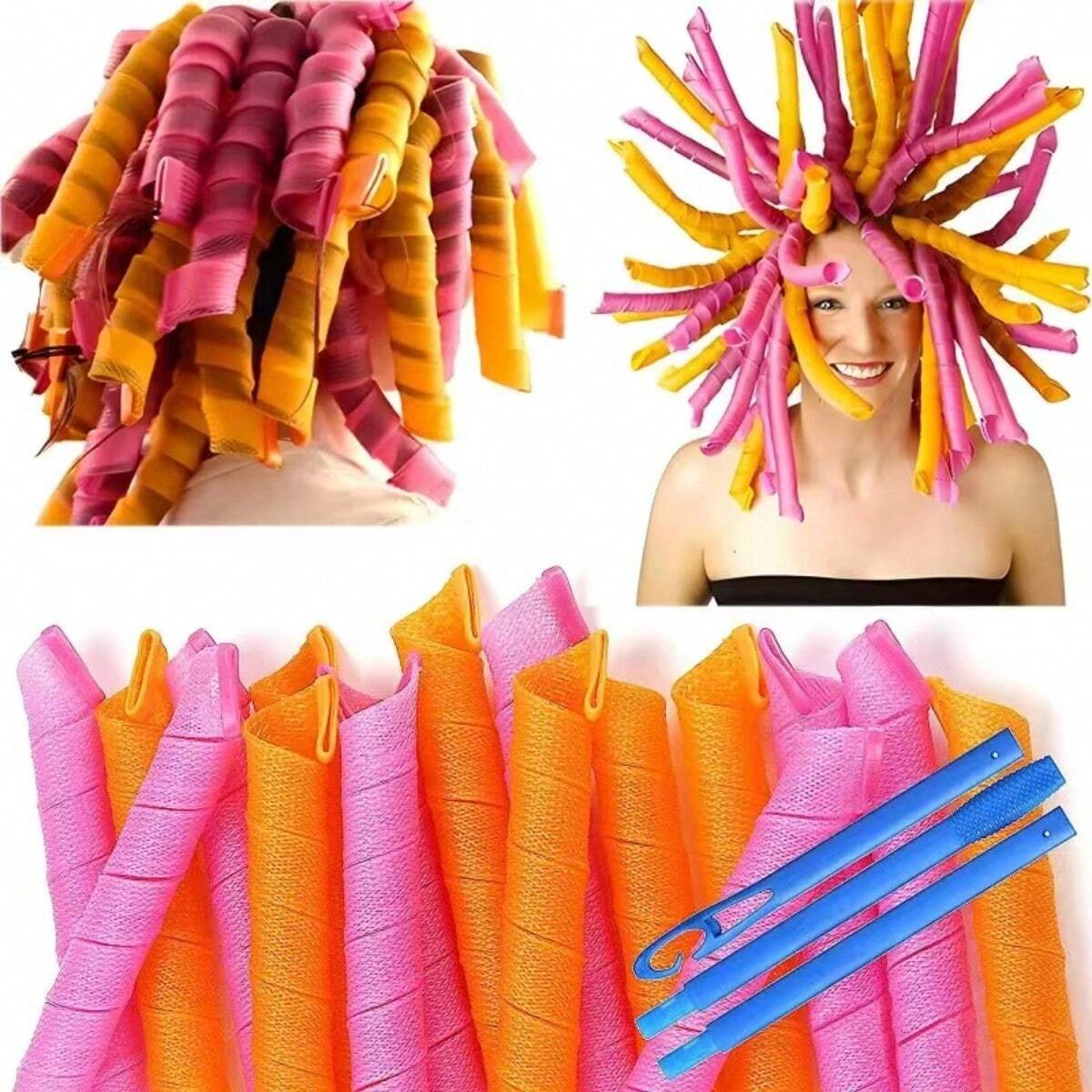 20Pcs Heatless Hair Curlers No - Home Barber review and price