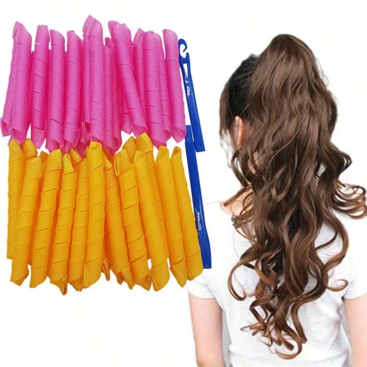 20Pcs Heatless Hair Curlers No - Home Barber review and price