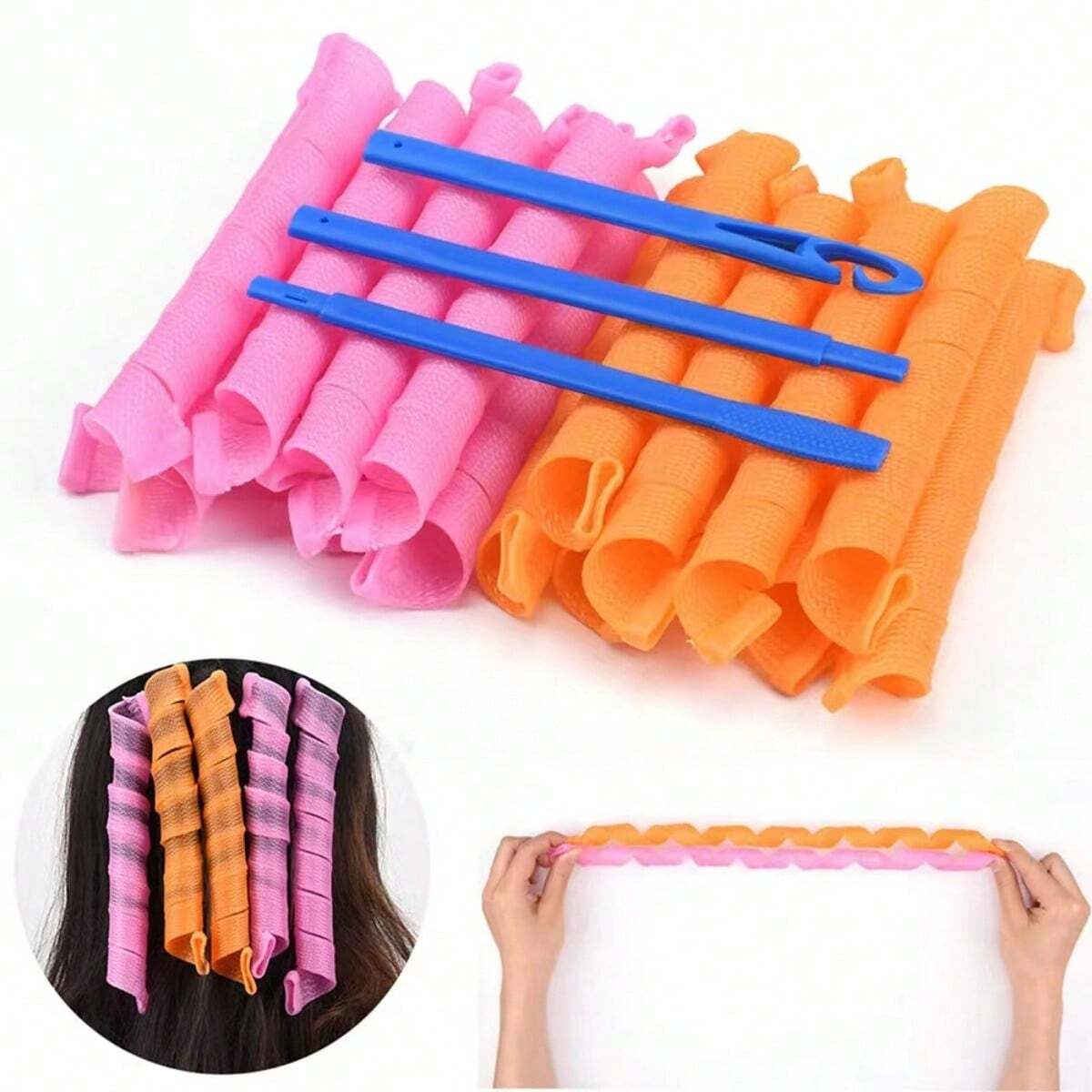 20Pcs Heatless Hair Curlers No - Home Barber review and price