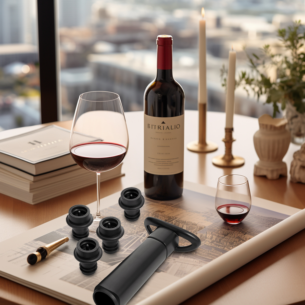 WOTOR Wine Stoppers ABS Plasti - Wine Preservation Pump review and price