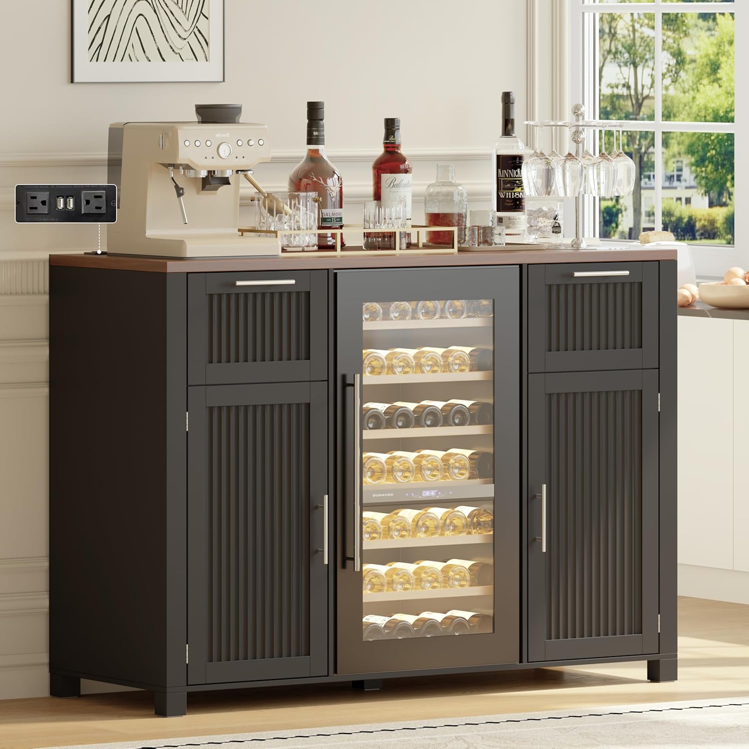 Large Coffee Bar Cabinet Fridg - Home Bar And Fridge review and price