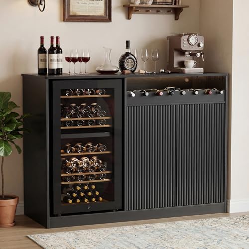 53 Inch L-Shape Contemporary B - Home Bar And Fridge review and price