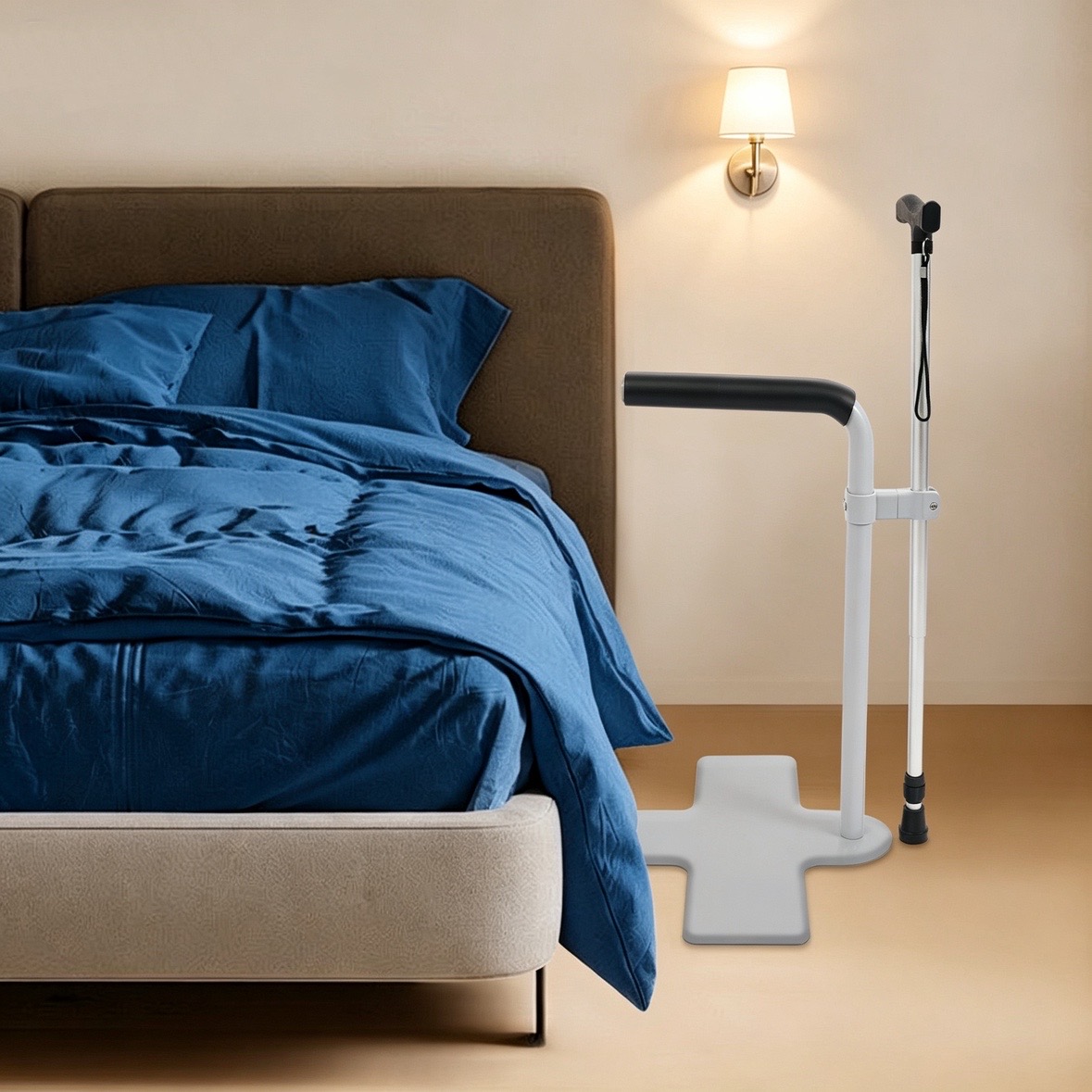 Grey White Carbon Steel Bed So - Home Bar Stand review and price