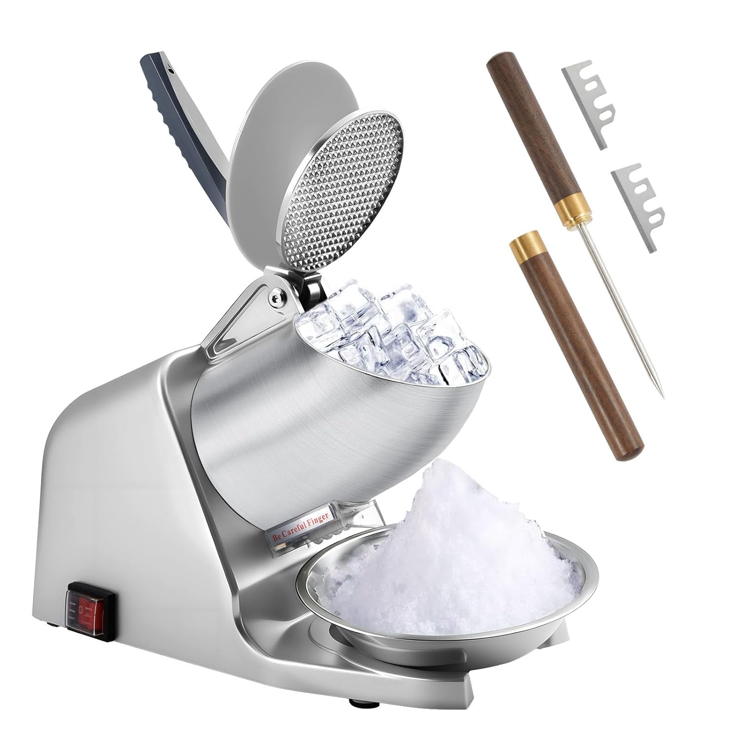 186lbs/h Dual Blade Ice Shaver - Ice Pick Pick review and price