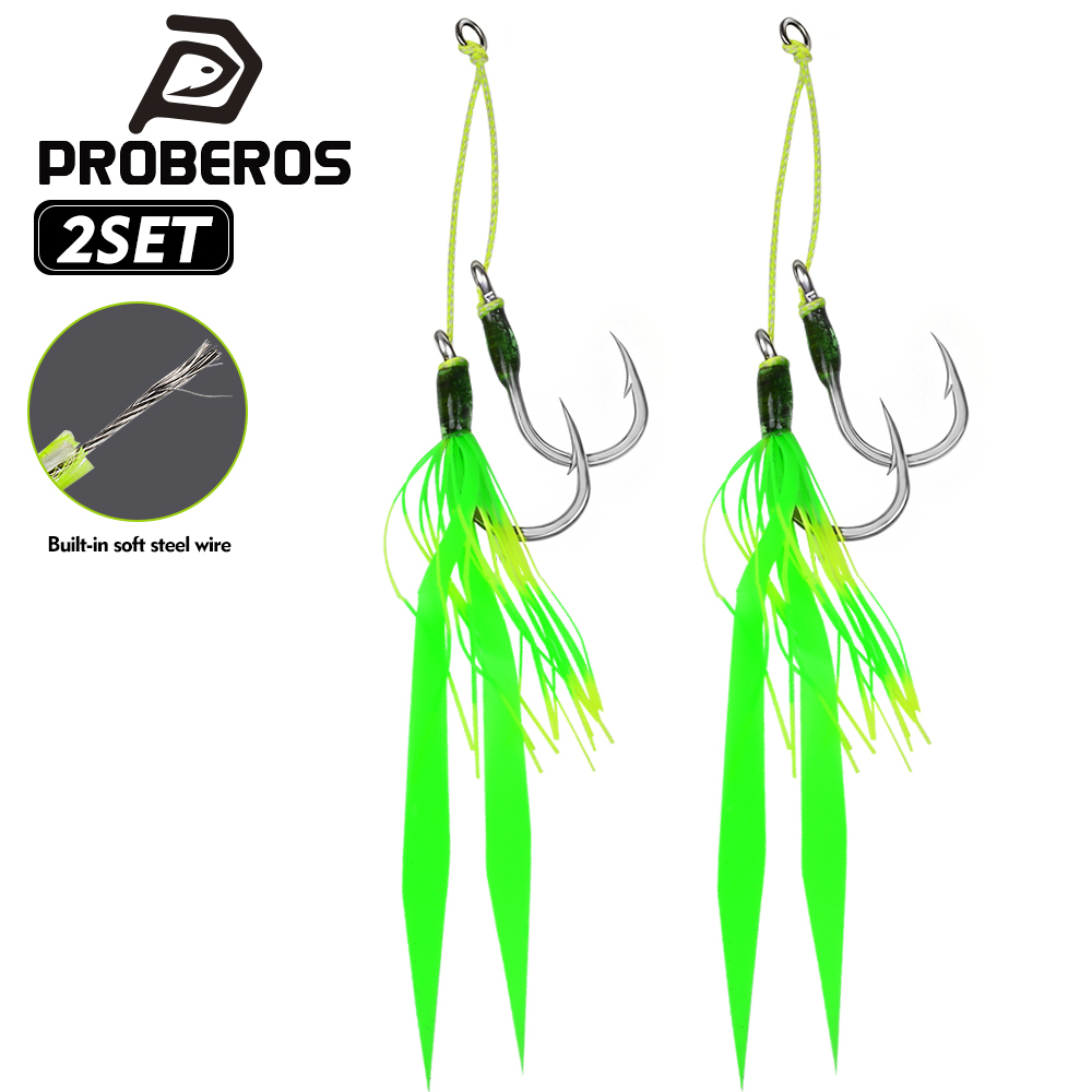 Proberos Large Eye Green Feath - Jigger Double Sided review and price