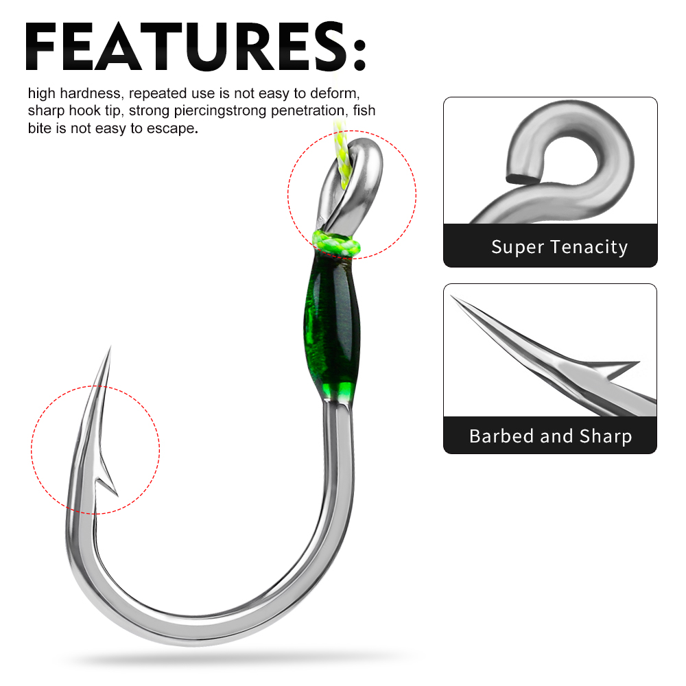 Proberos Large Eye Green Feath - Jigger Double Sided review and price