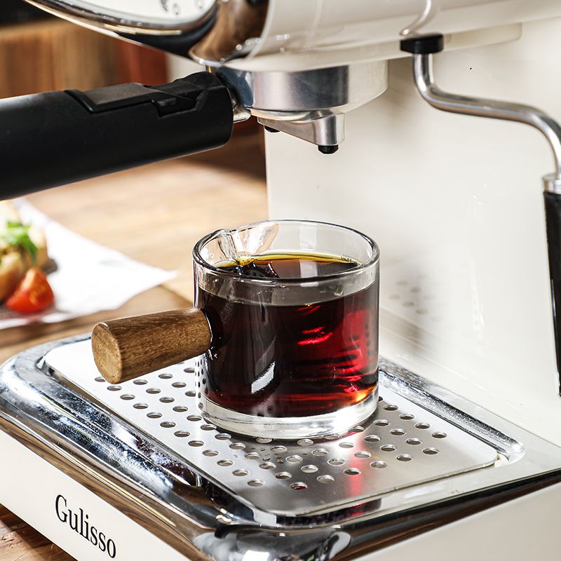 Wood Handle Glass Espresso Mea - Home Barista review and price