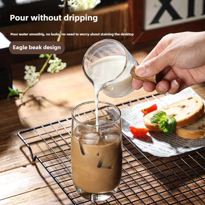 Wood Handle Glass Espresso Mea - Home Barista review and price