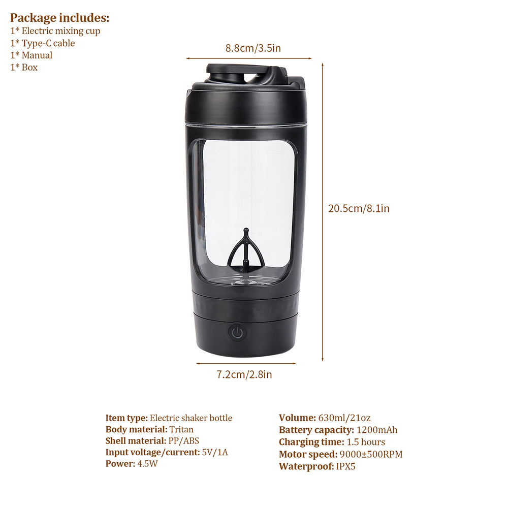630ml Electric Shaker Bottle P - Citrus Juicer Bar review and price