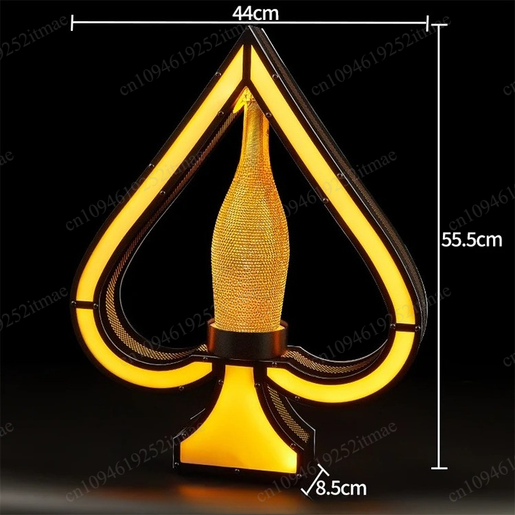 Iron Art Light Up Wine Bottle  - Home Bar Stand review and price