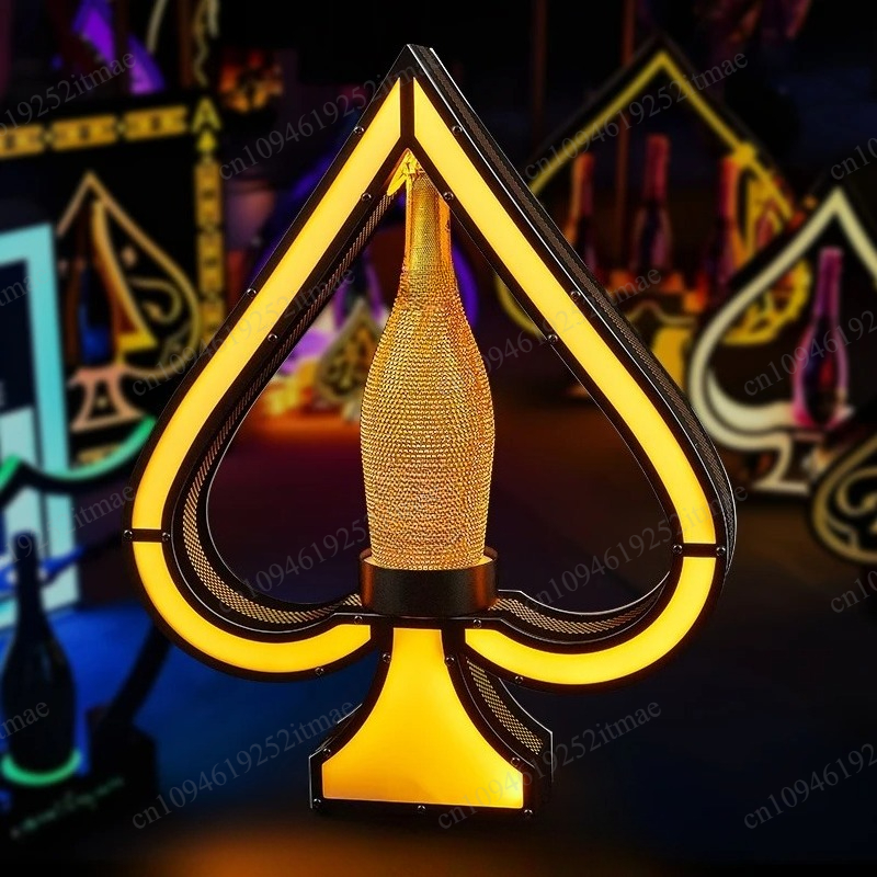 Iron Art Light Up Wine Bottle  - Home Bar Stand review and price