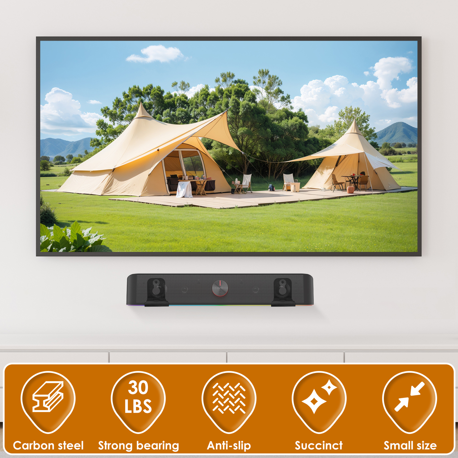 2Pcs Soundbar Speaker Stands W - Home Bar Stand review and price