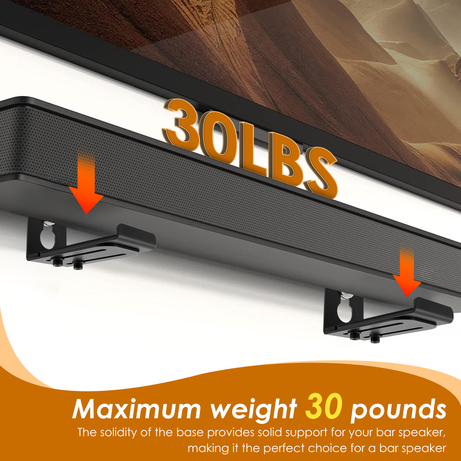 2Pcs Soundbar Speaker Stands W - Home Bar Stand review and price