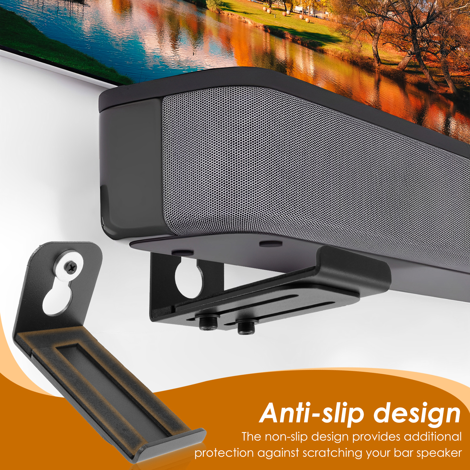 2Pcs Soundbar Speaker Stands W - Home Bar Stand review and price