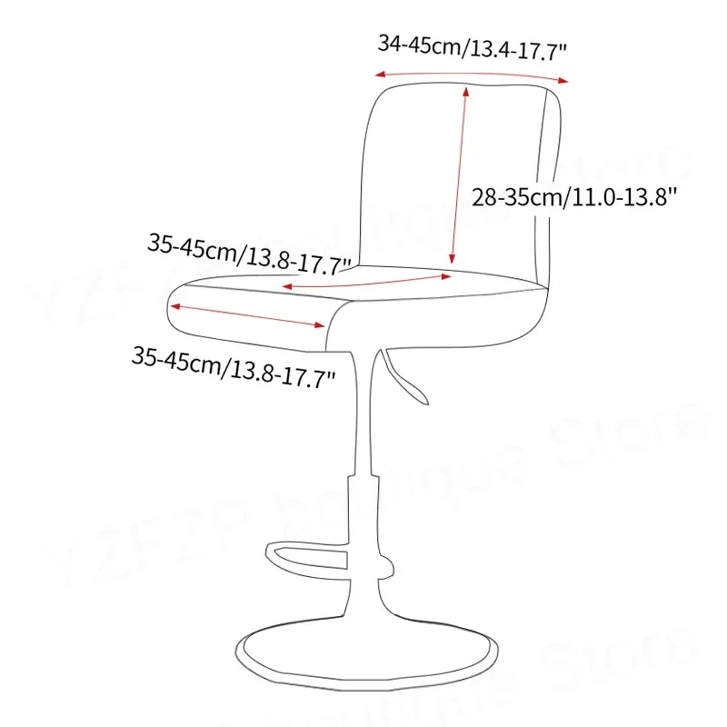 Velvet Solid color Chair Cover - Home Bar Seating review and price