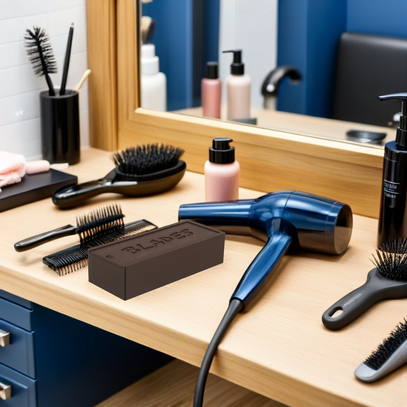 Plastic Brown Blade Storage Do - Home Barber review and price