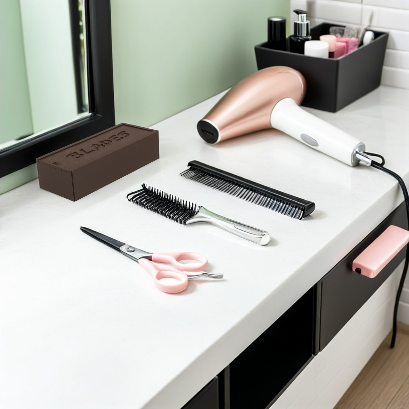 Plastic Brown Blade Storage Do - Home Barber review and price
