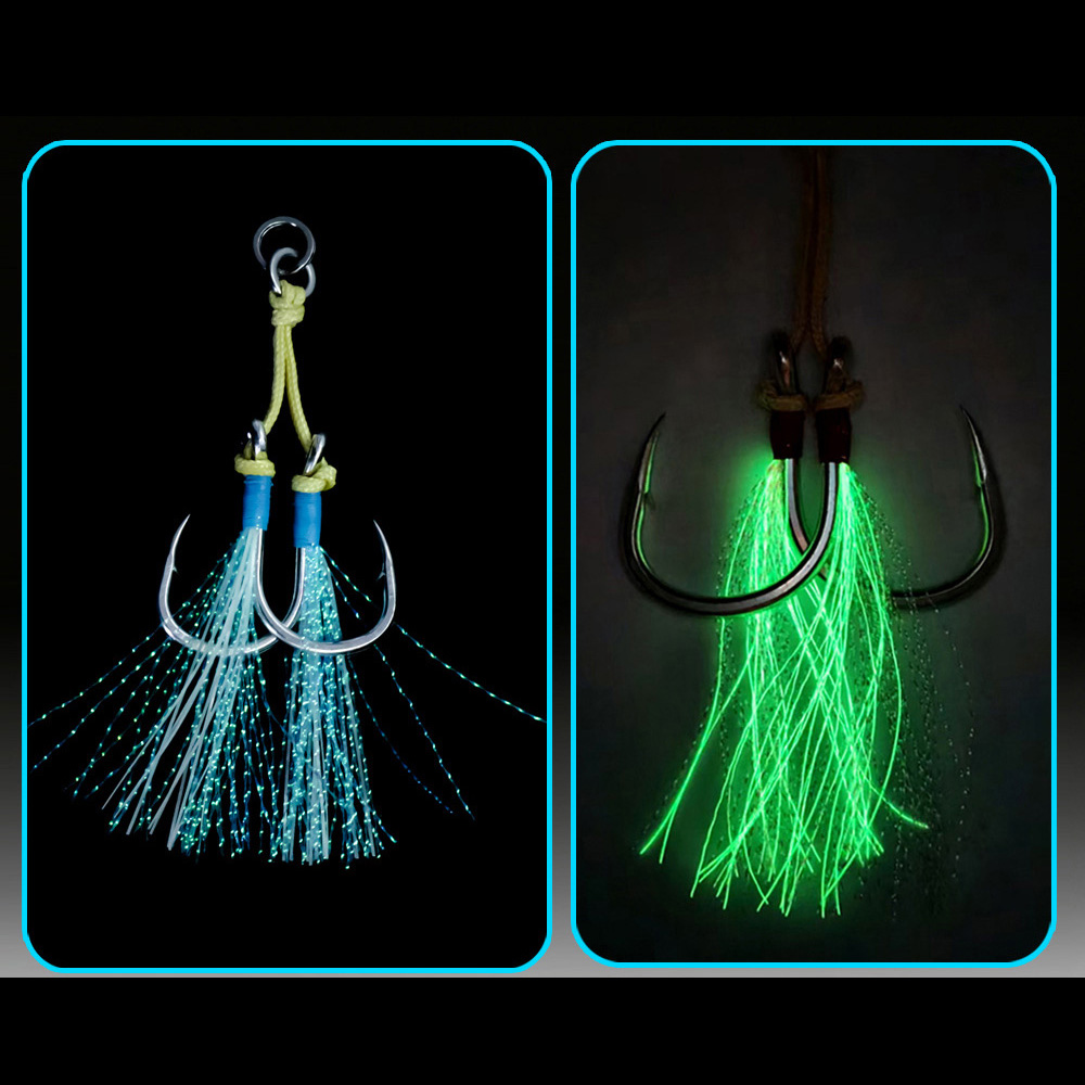 2pcs/bag Glow Sea Fishing Hook - Jigger Double Sided review and price