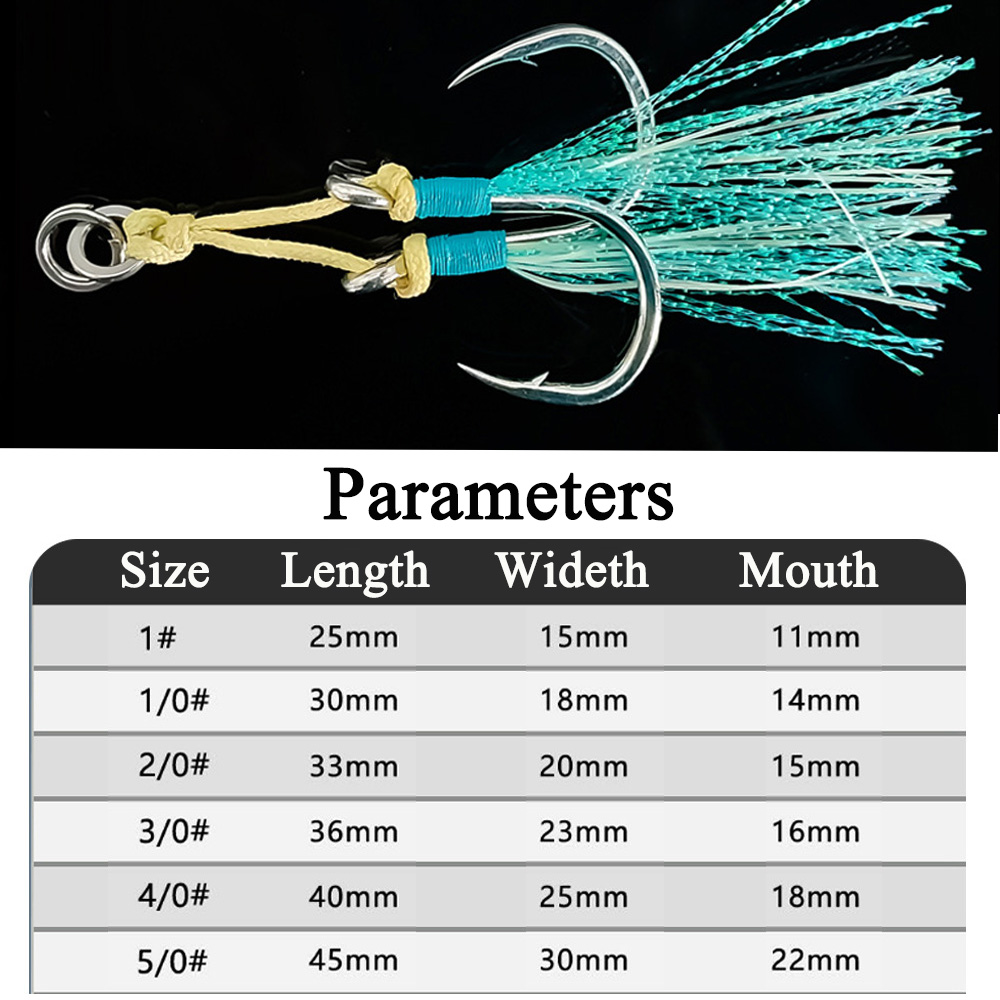 2pcs/bag Glow Sea Fishing Hook - Jigger Double Sided review and price